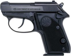 Beretta 3032 Tomcat Wide Slide Semi-Auto Pistol J320115, 32 ACP, 2.4″, Synthetic Grip, Black Finish, 7 Rd