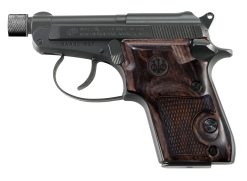 Beretta 21A Bobcat Pistol J212125, 22 LR, 2.90″, Walnut Grips, Black Finish, 7 Rds