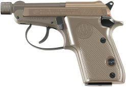 Beretta 21A Bobcat Pistol J212126, 22 LR, 2.90″, FDE Grips, FDE Finish, 7 Rds