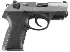 Beretta PX4 Storm Inox Compact Pistol JXC4F50, 40 S&W, 3.3″, Black Interchangeable Backstrap Grips, Stainless Finish, 10 Rds